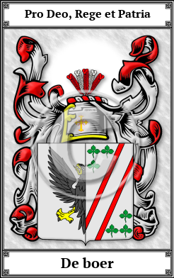 De boer Family Crest Download (JPG) Book Plated - 600 DPI